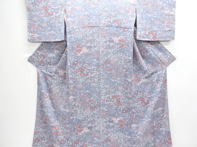 JAPANESE KIMONO / KOMON / CHIRIMEN / TSUJIGAHANA 